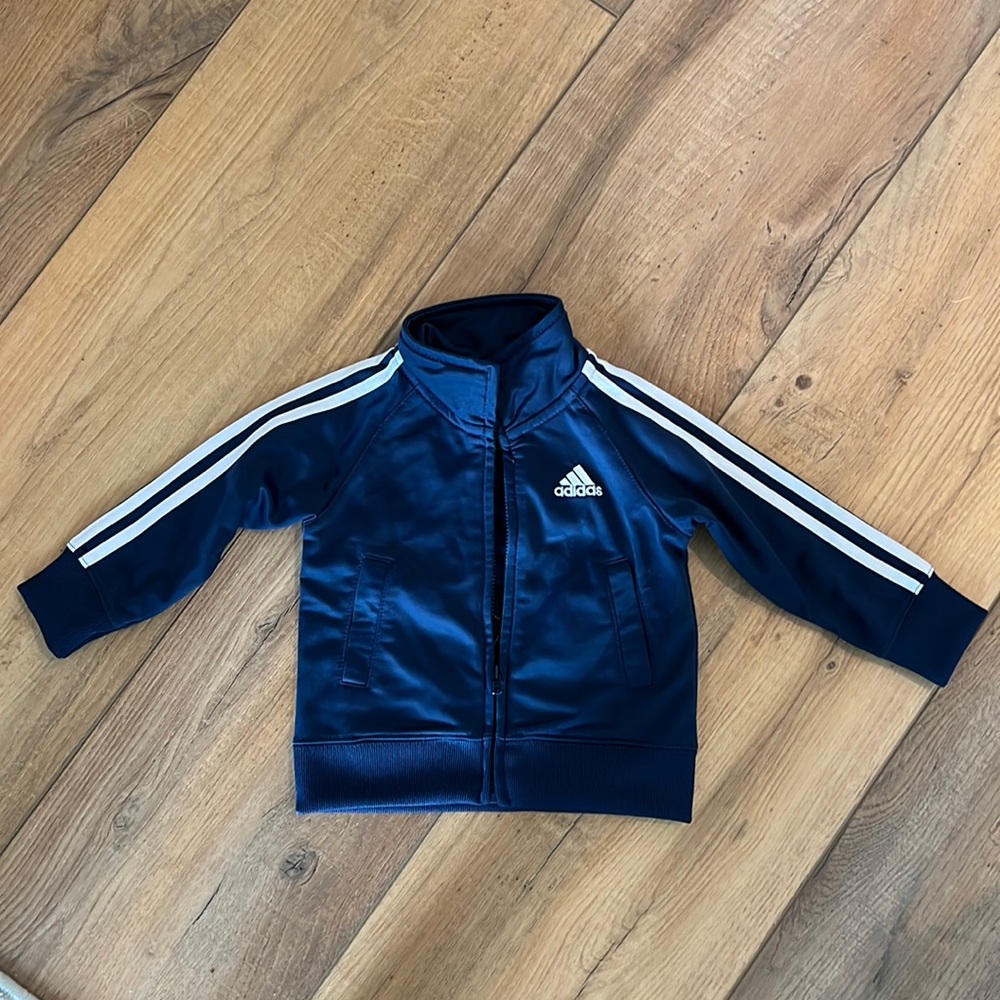 ADIDAS baby, dark blue jacket. VGUC
